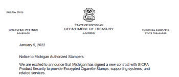 Initial Announcement to MI Stampers (01.05.2022)